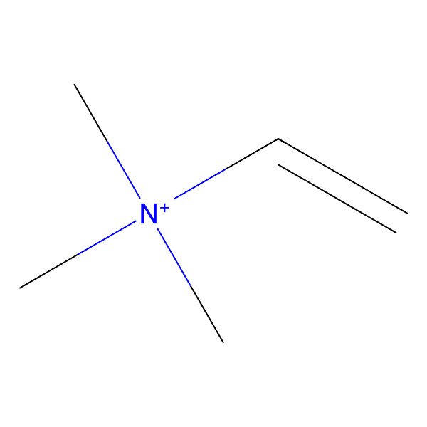 2D Structure of N,N,N-Trimethylethenaminium