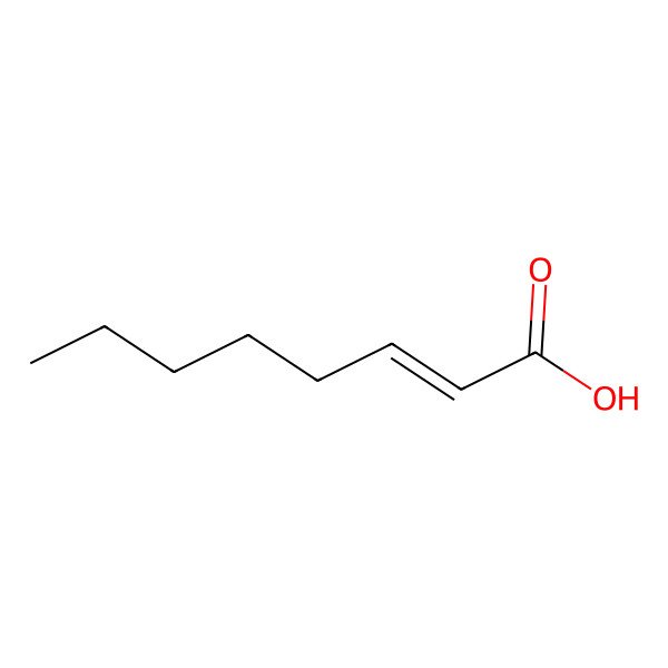 2D Structure of Oct-2-enoic acid