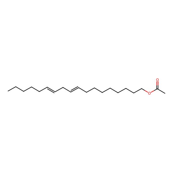 2D Structure of Octadeca-9,12-dien-1-yl acetate