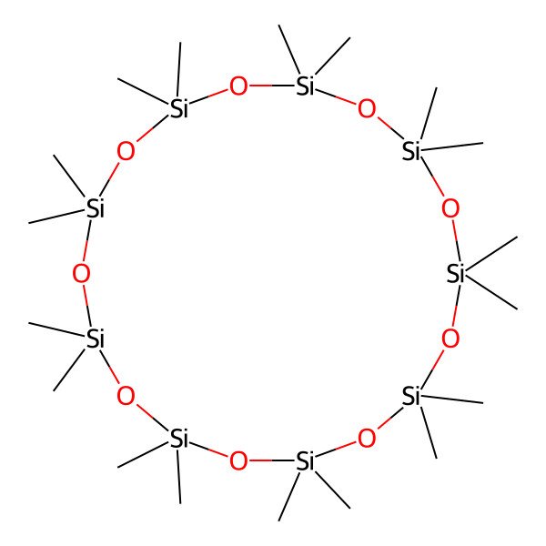 2D Structure of Octadecamethylcyclononasiloxane