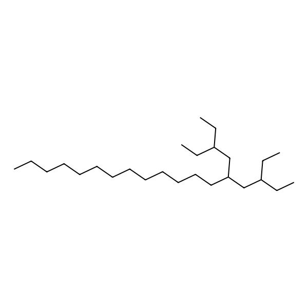 2D Structure of Octadecane, 3-ethyl-5-(2-ethylbutyl)-