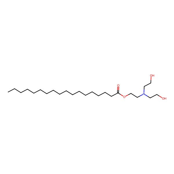 2D Structure of Octadecanoic acid, 2-[bis(2-hydroxyethyl)amino]ethyl ester