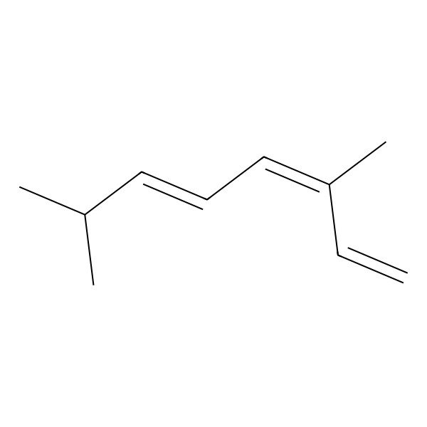 2D Structure of Octatriene, dimethyl-