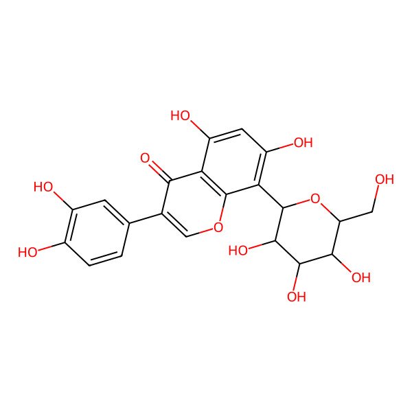 2D Structure of Orobol 8-C-glucoside