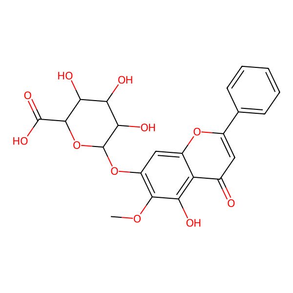 2D Structure of Oroxylin A glucoronide