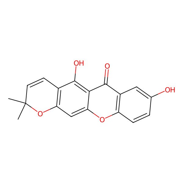 2D Structure of Osajaxanthone