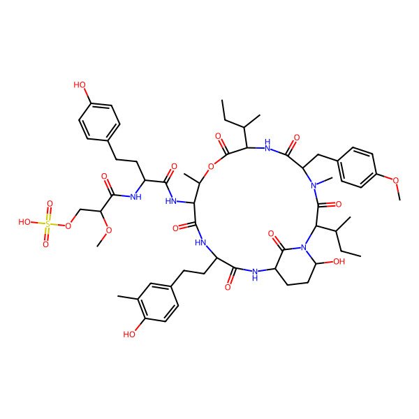 2D Structure of Oscillapeptin B