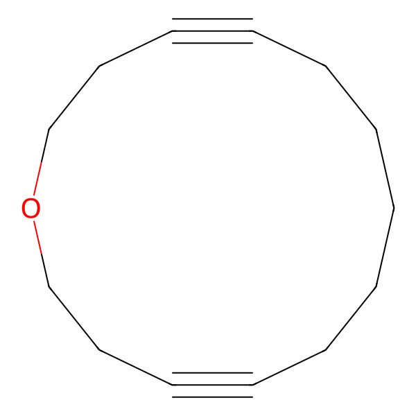 2D Structure of Oxacyclotetradeca-4,11-diyne