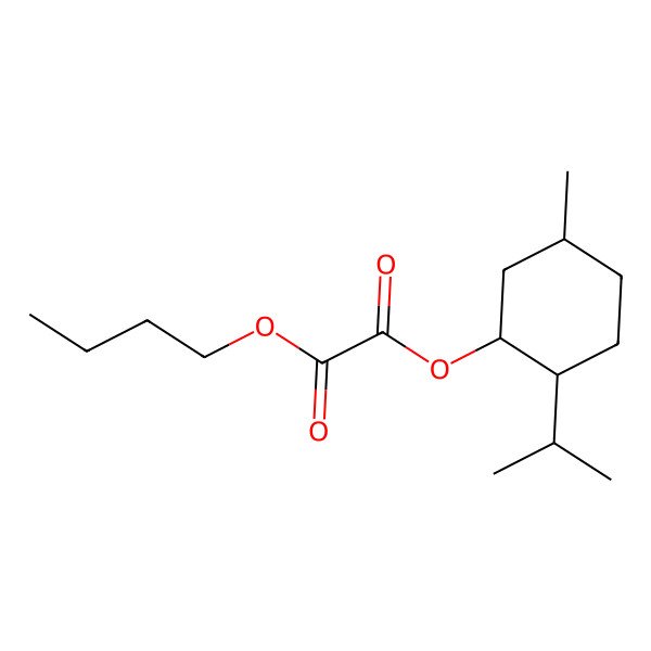 2D Structure of Oxalic acid, butyl 1-menthyl ester