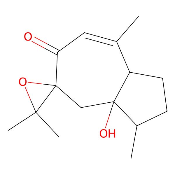 2D Structure of Oxycurcumenol Epoxide