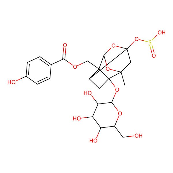2D Structure of Oxypaeoniflorin Sulfonate