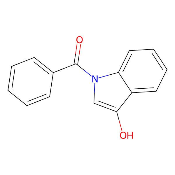 2D Structure of (3-Hydroxyindol-1-yl)-phenylmethanone 2D Structure of (3-Hydroxyindol-1-yl)-phenylmethanone