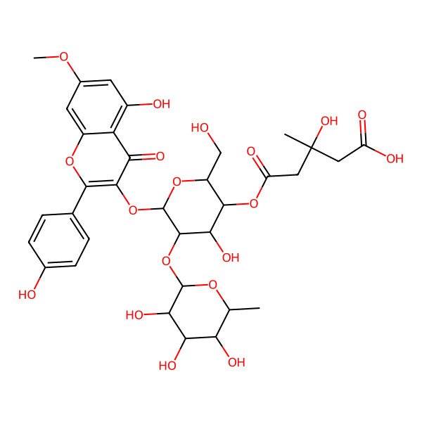 2D Structure of Oxytroflavoside C