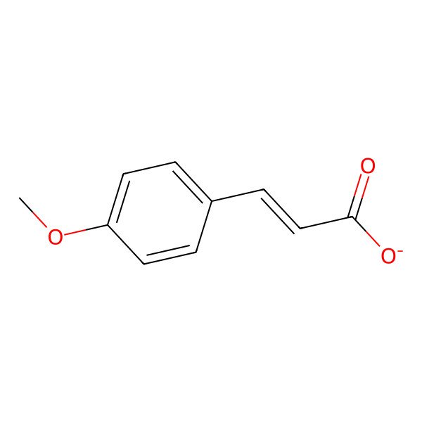 2D Structure of p-Methoxycinnamate 2D Structure of p-Methoxycinnamate