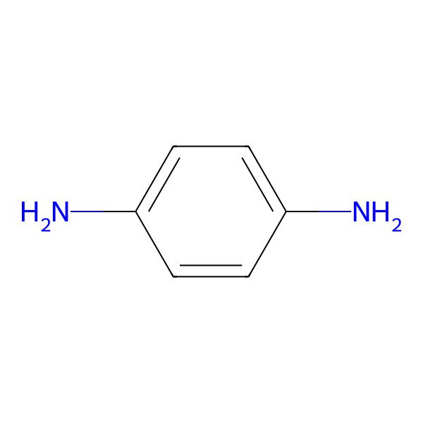 2D Structure of P-Phenylenediamine