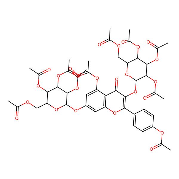 2D Structure of Paeonoside Decaacetate