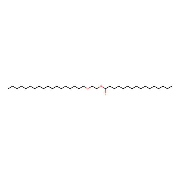 2D Structure of Palmitic acid, 2-(octadecyloxy)ethyl ester