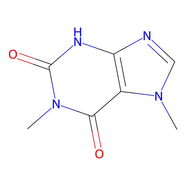 2D Structure of Paraxanthine