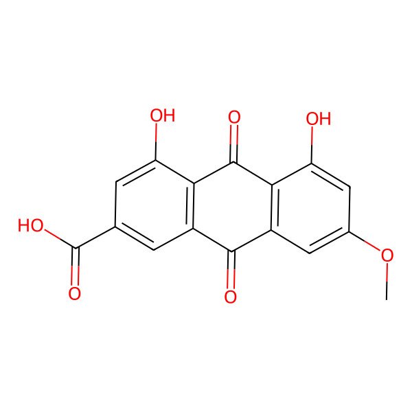 2D Structure of Parietinic acid