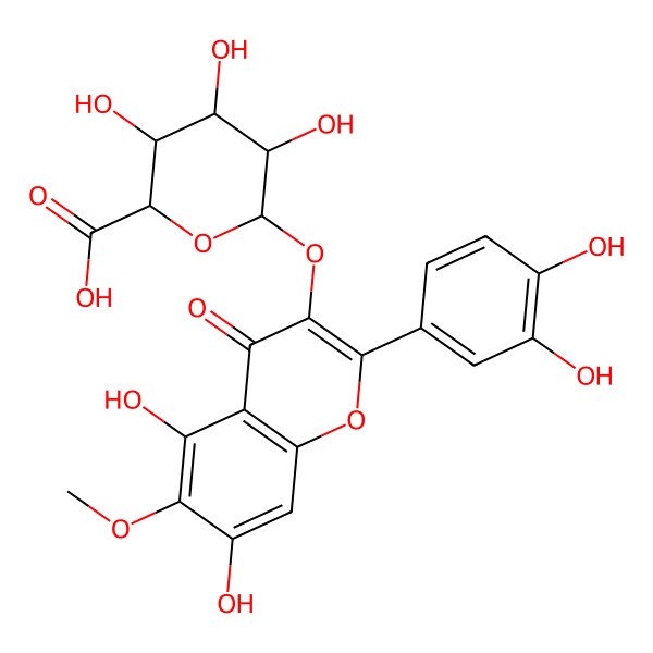 2D Structure of Patuletin 3-glucuronide