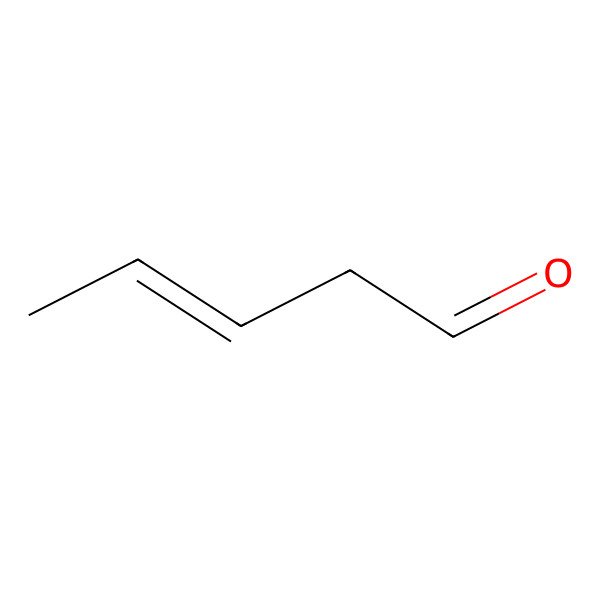 2D Structure of Pent-3-enal