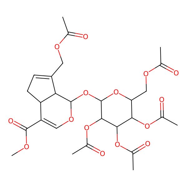 2D Structure of Pentaacetyl geniposide 2D Structure of Pentaacetyl geniposide