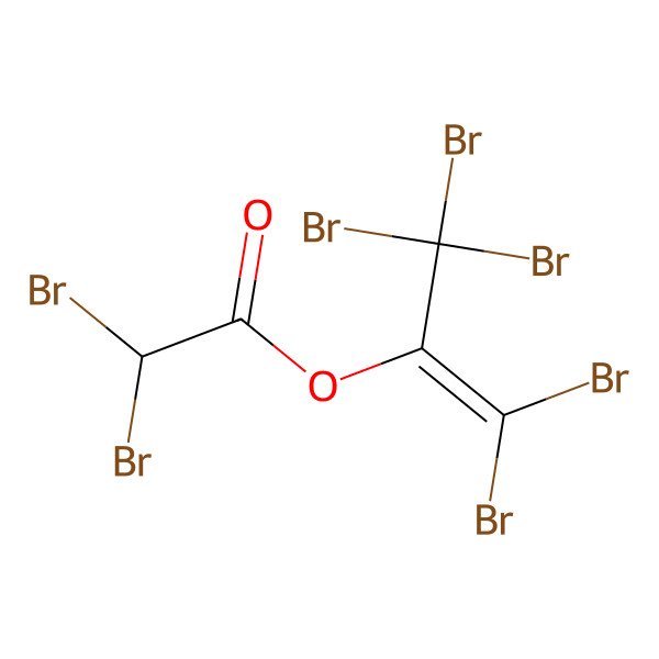 2D Structure of Pentabromopropen-2-yl dibromoacetate