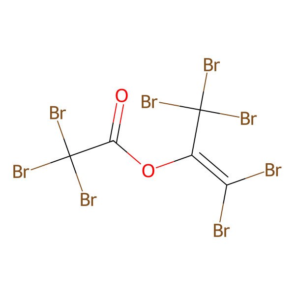 2D Structure of Pentabromopropen-2-yl tribromoacetate