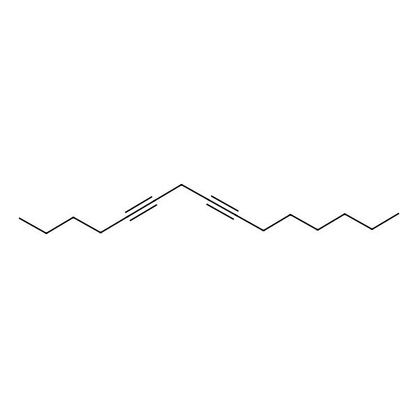 2D Structure of Pentadeca-5,8-diyne