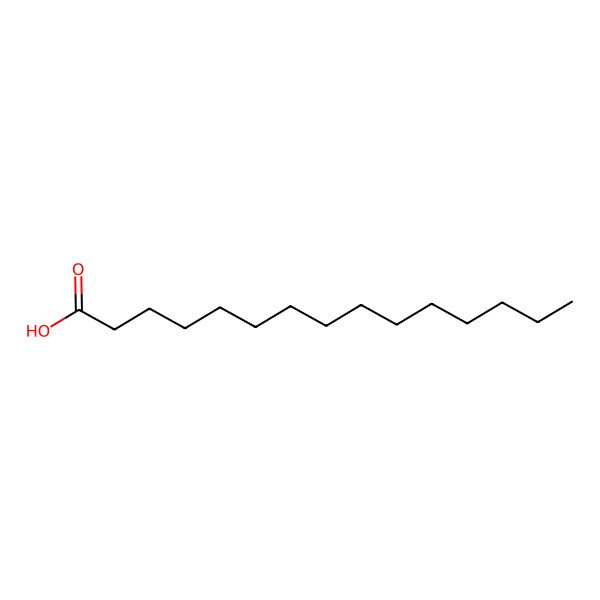 2D Structure of Pentadecanoic acid