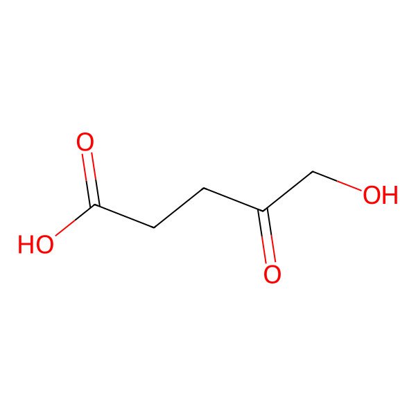 2D Structure of Pentanoic acid, 5-hydroxy-4-oxo-