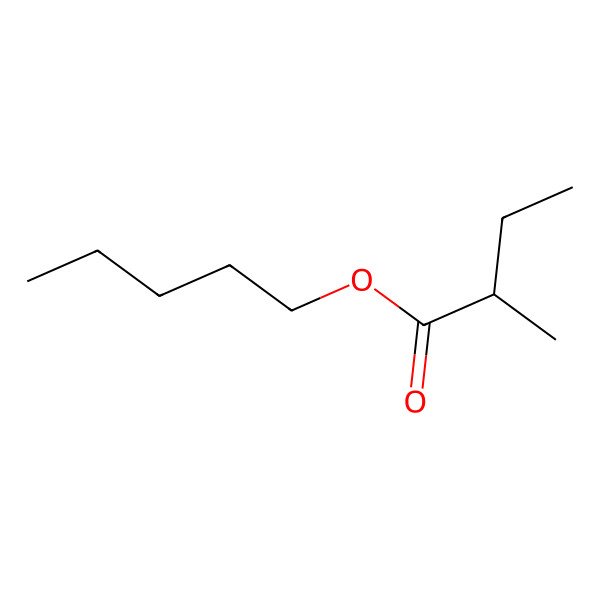 2D Structure of Pentyl 2-methylbutyrate