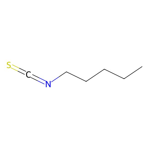 2D Structure of Pentyl isothiocyanate