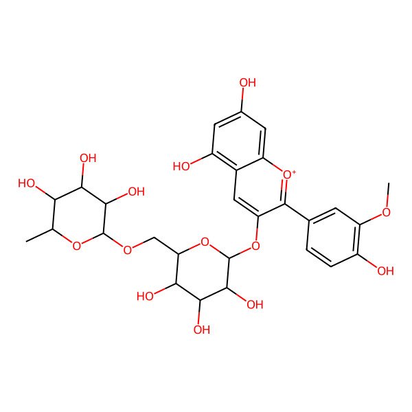 2D Structure of Peonidin 3-O-rutinoside