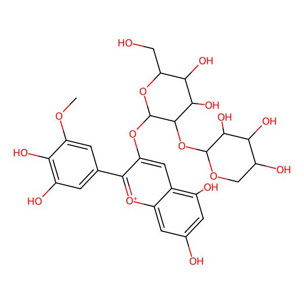 2D Structure of Petunidin 3-sambubioside