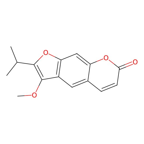 2D Structure of Peucedanin