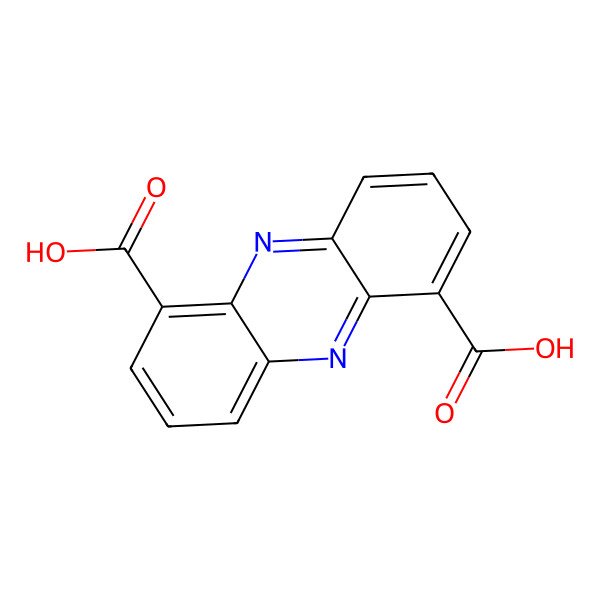 2D Structure of Phenazine-1,6-dicarboxylic acid