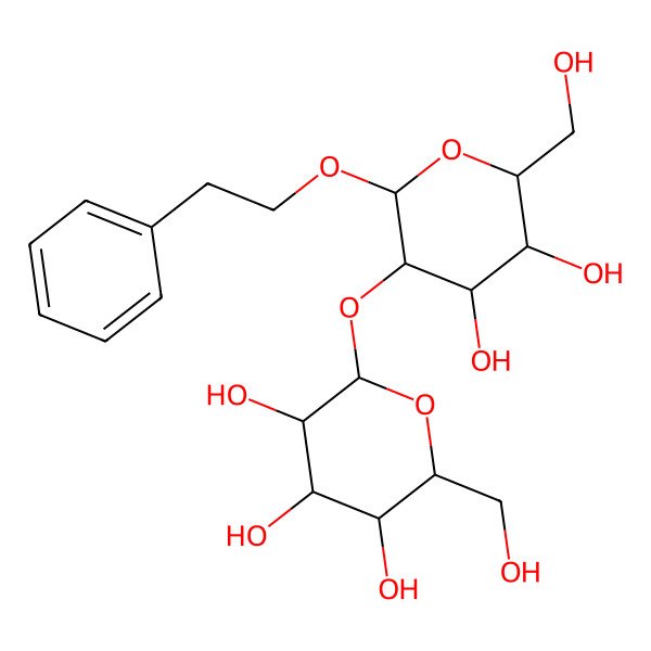 2D Structure of Phenethyl sophoroside