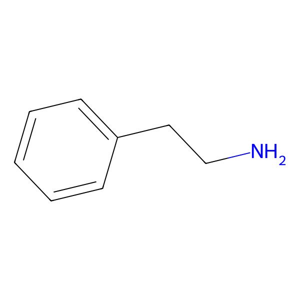 2D Structure of Phenethylamine