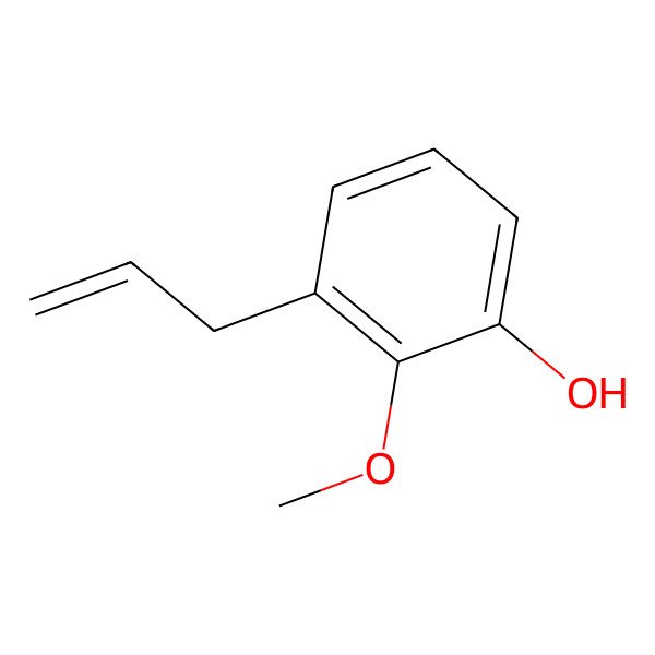 2D Structure of Phenol, 2-methoxy(2-propenyl)-