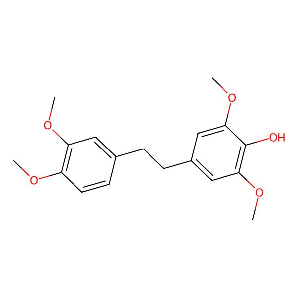 2D Structure of Phenol, 4-[2-(3,4-dimethoxyphenyl)ethyl]-2,6-dimethoxy-