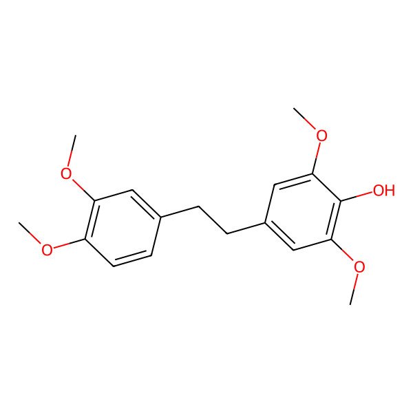 2D Structure of Phenol, 4-[2-(3,4-dimethoxyphenyl)ethyl]-2,6-dimethoxy-