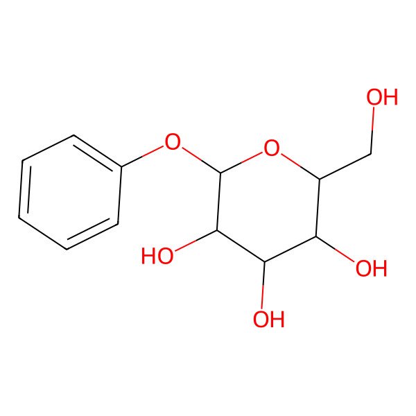 2D Structure of Phenyl beta-D-glucopyranoside