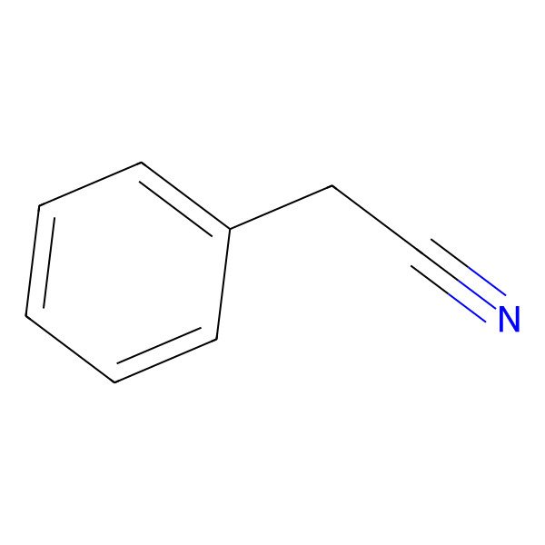 2D Structure of Phenylacetonitrile