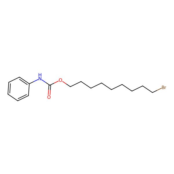 2D Structure of Phenylcarbamic acid, 9-bromononyl ester