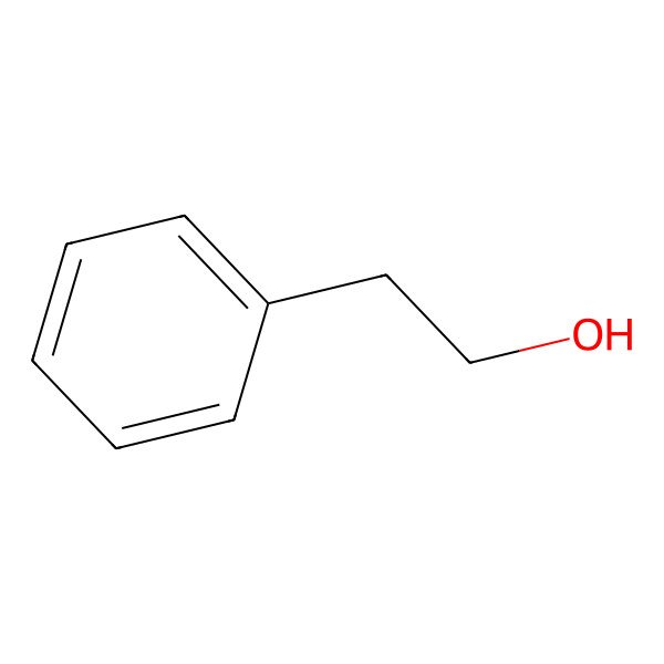 2D Structure of Phenylethyl Alcohol
