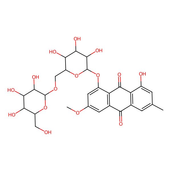 2D Structure of Physcion 8-gentiobioside