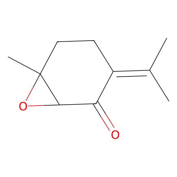 2D Structure of 6-Methyl-3-propan-2-ylidene-7-oxabicyclo[4.1.0]heptan-2-one