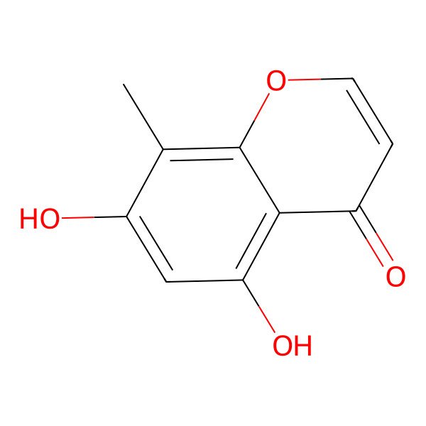 2D Structure of 5,7-Dihydroxy-8-methylchromone