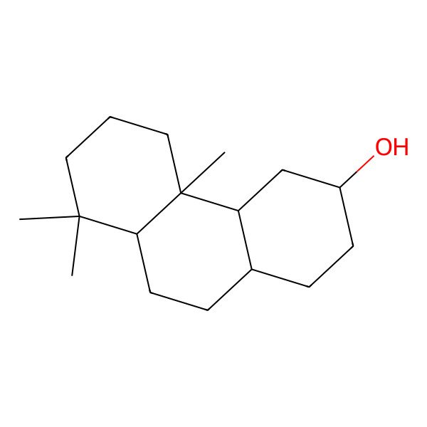 2D Structure of Podocarpan-12beta-ol